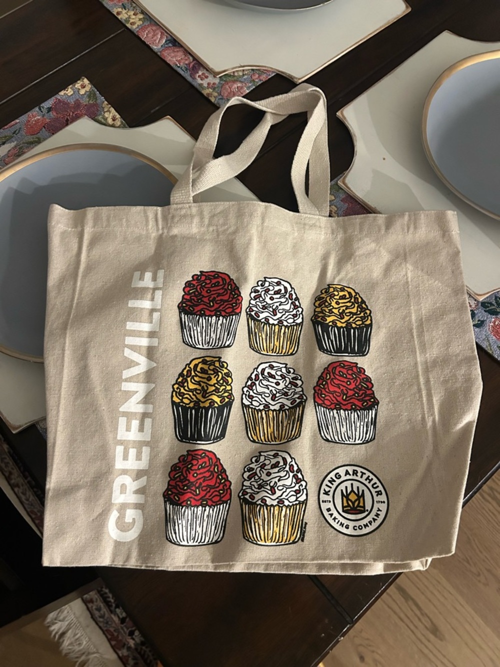 KING ARTHUR BAKING LIMITED EDITION CANVAS TOTE - GREENVILLE